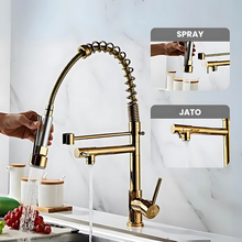 Carregar imagem no visualizador da galeria, Torneira de Cozinha Pulverizador - Homefy Ouro HOMEFY®