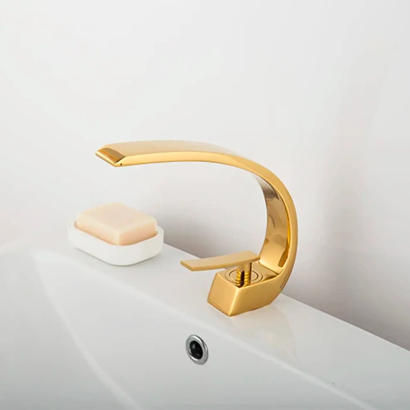 Torneira misturadora moderna cascata para banheiro com alça única HOMEFY®