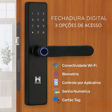 Carregar imagem no visualizador da galeria, Fechadura Inteligente Digital com Biometria Wifi Homefy.casa