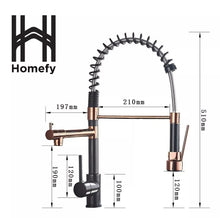 Carregar imagem no visualizador da galeria, Torneira Cozinha Gourmet Monocomando Black Rose Gold HOMEFY®