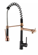 Carregar imagem no visualizador da galeria, Torneira Cozinha Gourmet Monocomando Black Rose Gold HOMEFY®