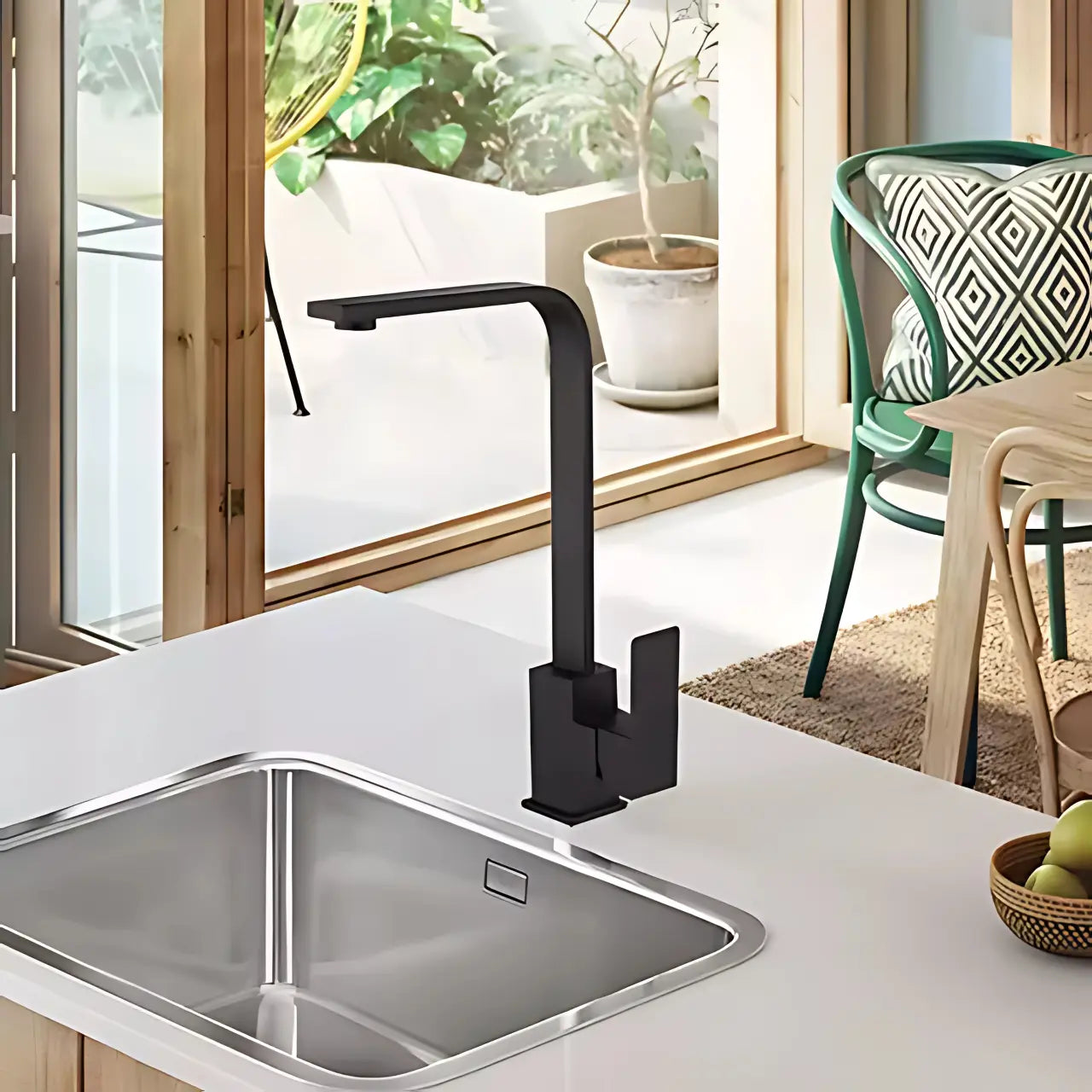 TORNEIRA DE COZINHA ESTILO INDUSTRIAL DE FURO ÚNICO E UMA ALÇA HOMEFY®