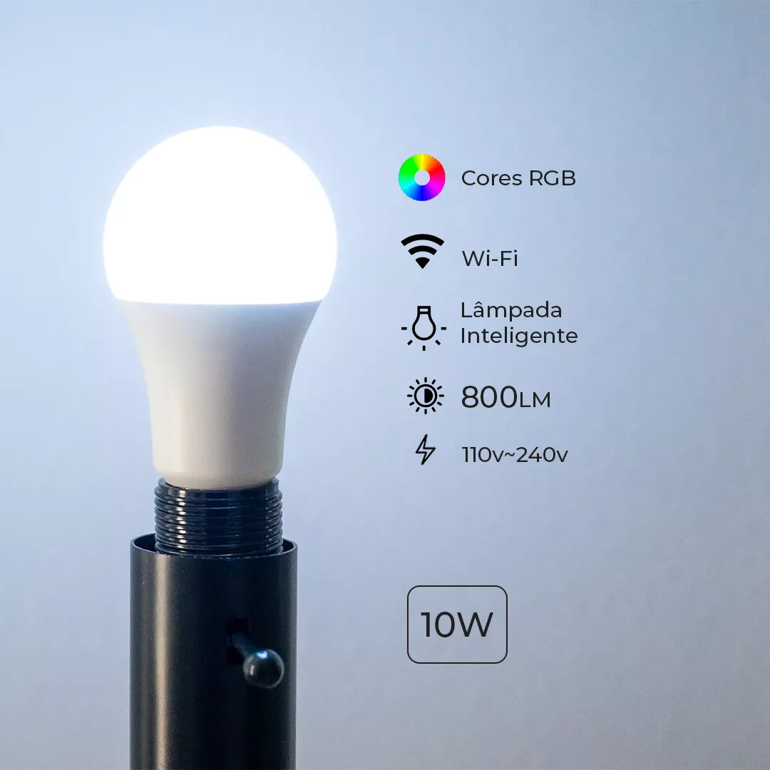 [1x] Lâmpada Led Inteligente RGB WIFI ALEXA Homefy