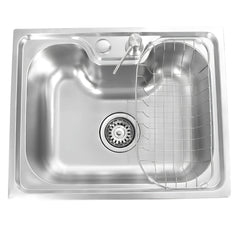 Cuba Pia Cozinha Gourmet Aço Inox 60x42cm Homefy + Acessórios