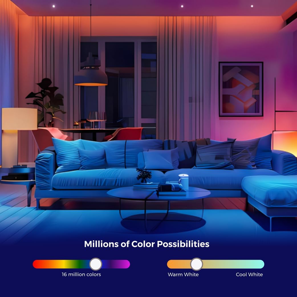 [1x] Lâmpada Led Inteligente RGB WIFI ALEXA Homefy