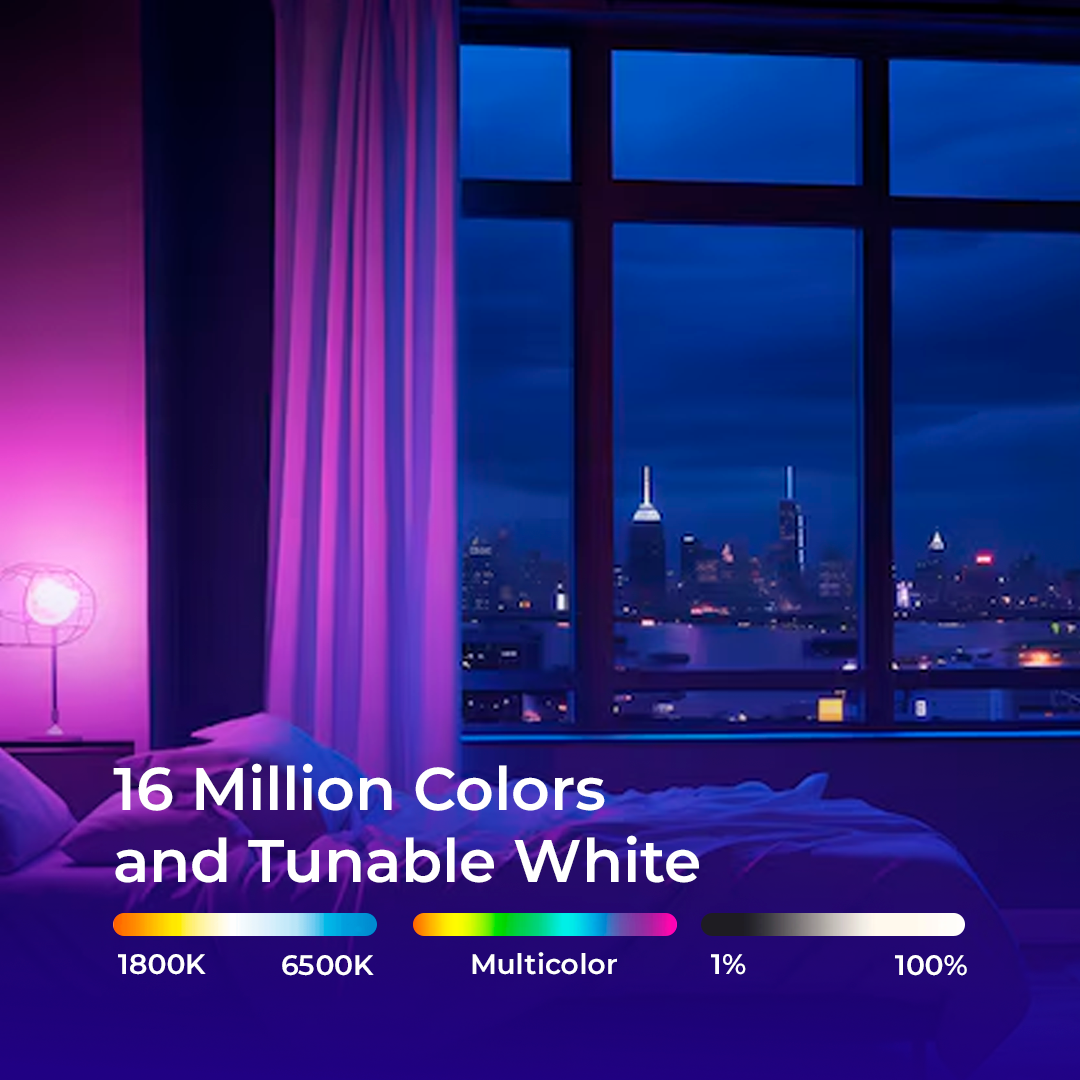 [4x] Lâmpada Led Inteligente RGB WIFI ALEXA HOMEFY®