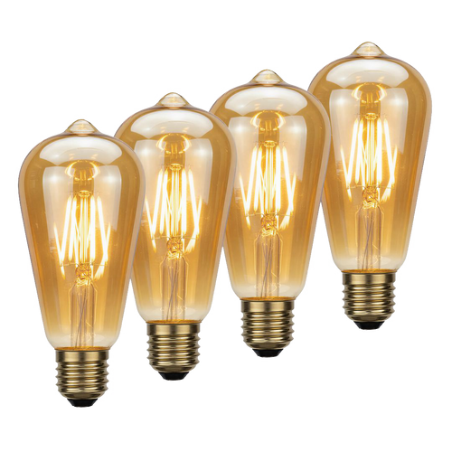 [4x] Lâmpada Filamento LED ST64 Vintage E27 | Branco Quente Homefy Homefy