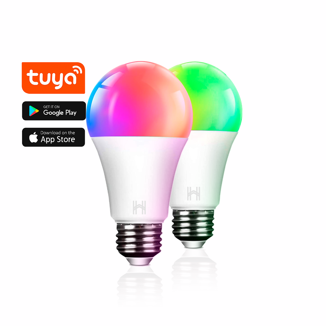 [2x] Lâmpada Inteligente Homefy LED RGB Wi-Fi | Compatível com Alexa HOMEFY®