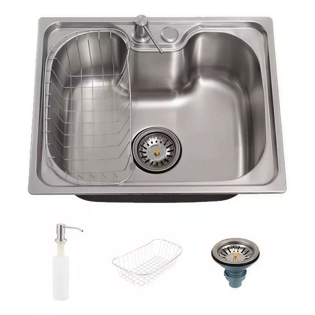 Cuba Pia Cozinha Gourmet Aço Inox 50x40cm Homefy + Acessórios Homefy.casa