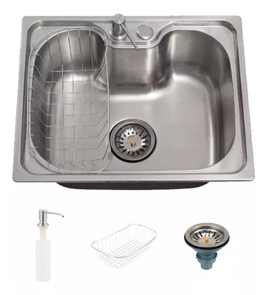 Cuba Pia Cozinha Gourmet Aço Inox 50x40cm Homefy + Acessórios Homefy.casa