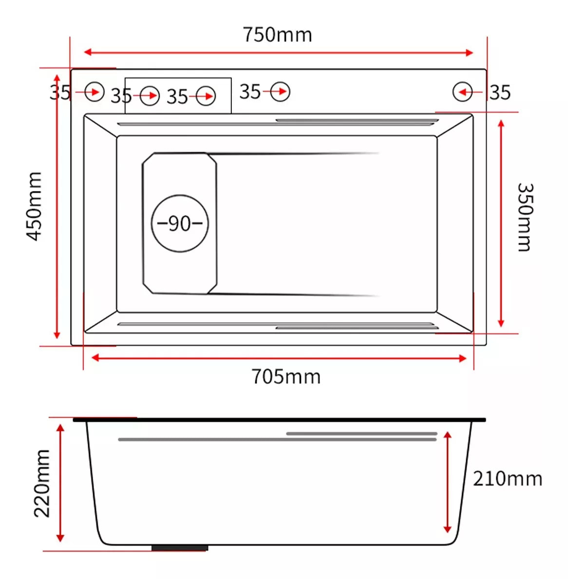 Cuba Cascata Gourmet Premium Torneira Lavador Copos Completa Cor Prateado HOMEFY®