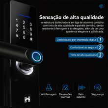 Carregar imagem no visualizador da galeria, Fechadura Inteligente Digital com Biometria Wifi Homefy.casa
