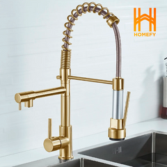Torneira de Cozinha Pulverizador - Homefy Ouro