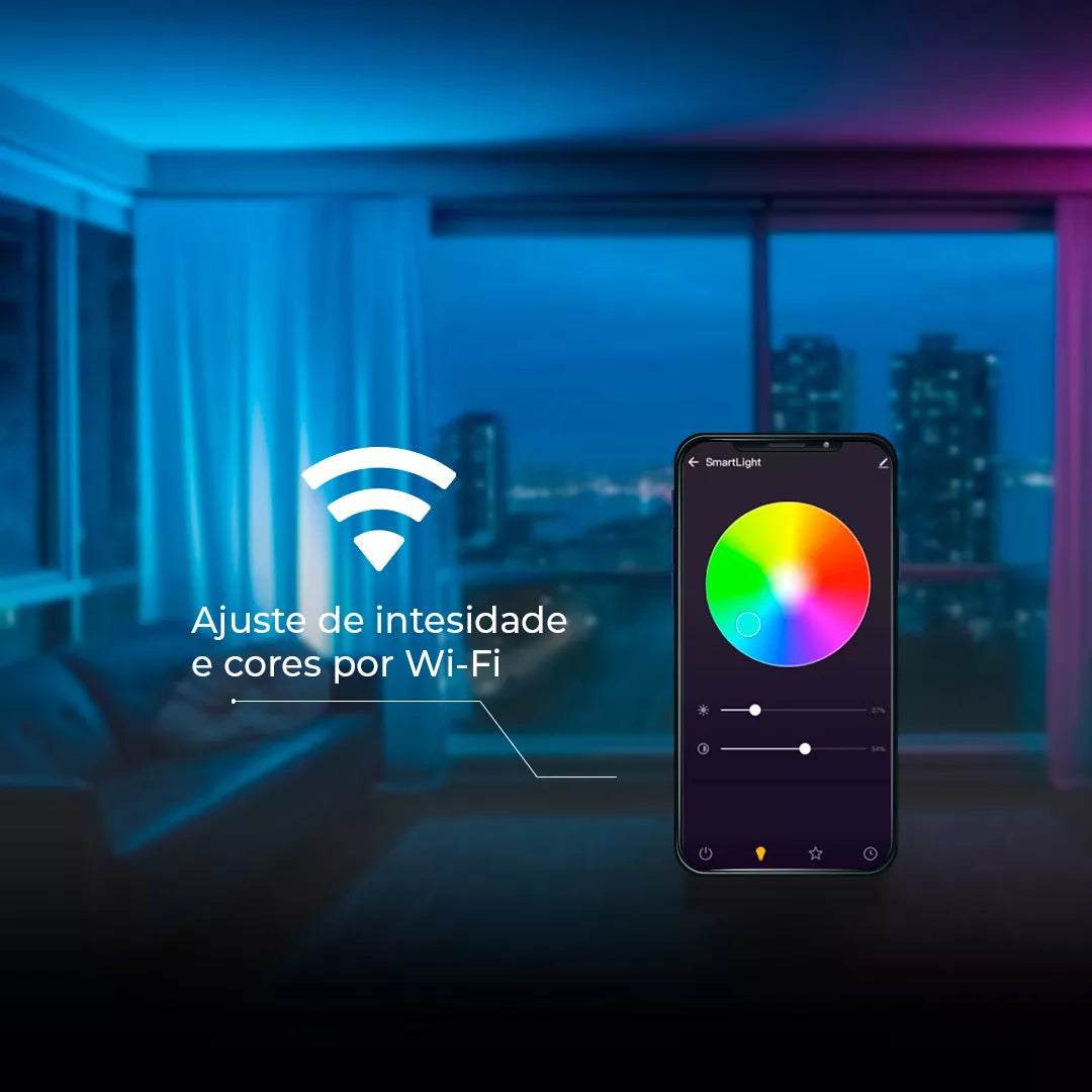 [1x] Lâmpada Led Inteligente RGB WIFI ALEXA Homefy