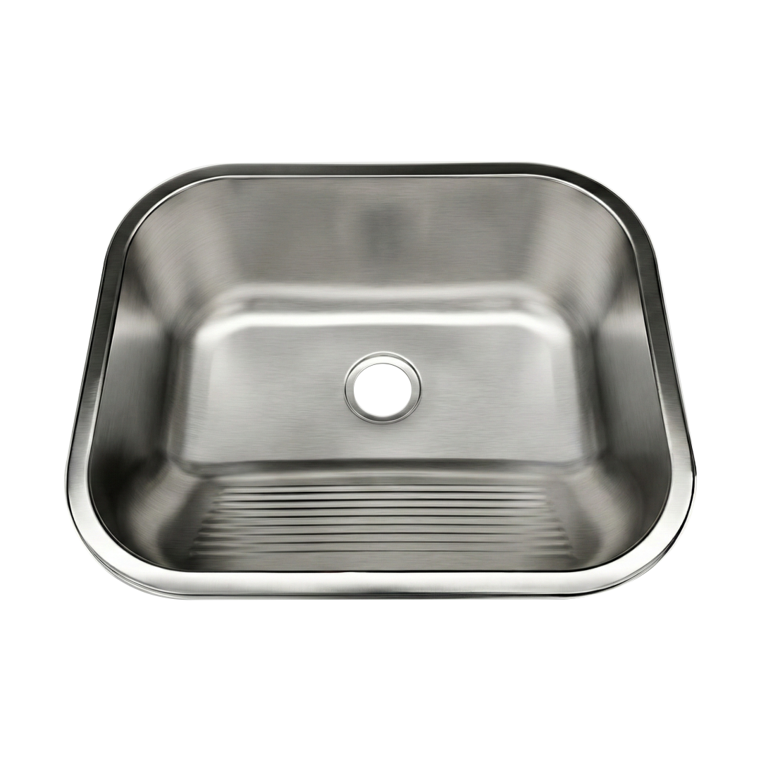 Tanque Lavanderia 55x45 Com Válvula Aço Inox 201 HOMEFY®