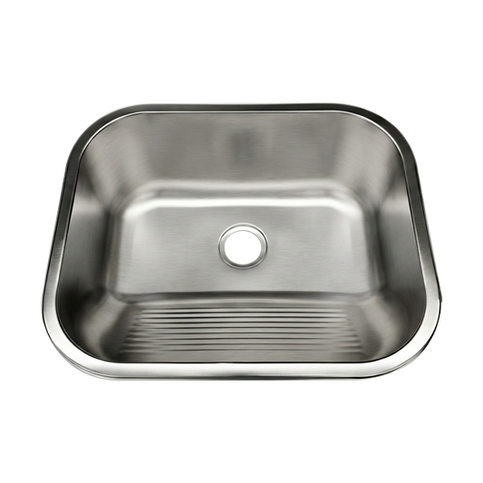 Tanque Lavanderia 55x45 Com Válvula Aço Inox 201 HOMEFY®