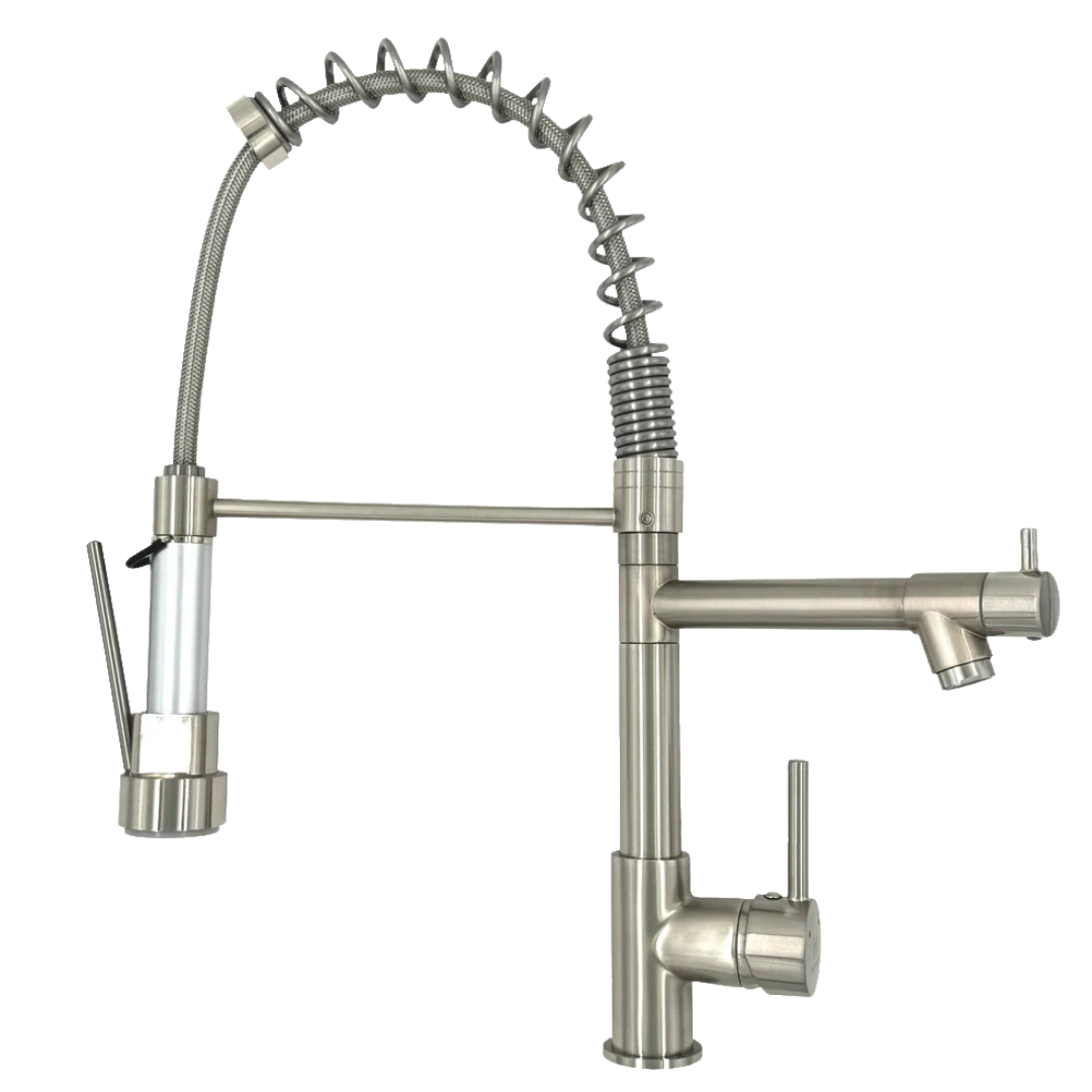 Torneira Gourmet Cromada 360° com Pulverizador Quente e Fria Homefy HOMEFY®