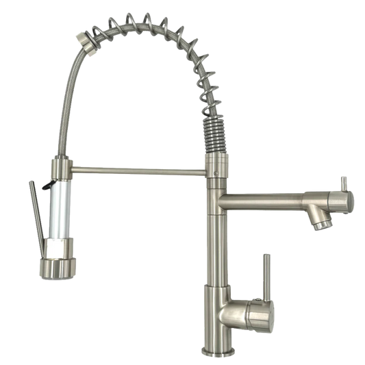 Torneira Gourmet Cromada 360° com Pulverizador Quente e Fria Homefy HOMEFY®