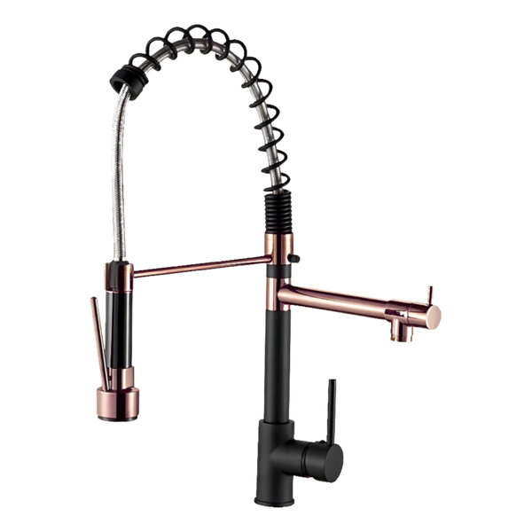 Torneira Cozinha Gourmet Monocomando Black Rose Gold HOMEFY®