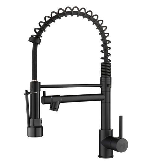 Torneira Cozinha Gourmet Monocomando Black Preto Fosco 50 Cm HOMEFY®