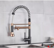 Carregar imagem no visualizador da galeria, Torneira Cozinha Gourmet Monocomando Black Rose Gold HOMEFY®

